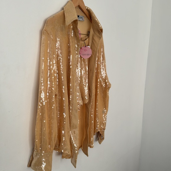 2 piece poppy Tilly sequin short set East n West Brand - Picture 6 of 8